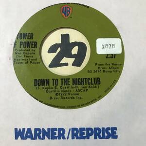 試聴 TOWER OF POWER DOWN TO THE NIGHTCLUB 両面EX+ 1972 