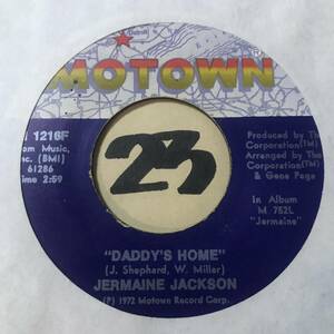 JERMAINE JACKSON DADDY’S HOME (Shep and the Limelites) / TAKE ME IN YOUR ARMS 両面NM 72年全米9位/バックにJACKSON 5 