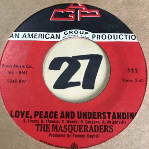 新品 THE MASQUERADERS LOVE, PEACE AND UNDERSTANDING Tommy Cogbill制作1969年ファンキー・サザン・ソウル