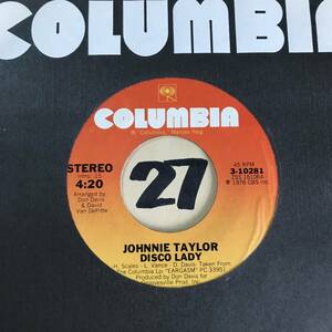 新品 76年全米1位ソウル1位 JOHNNIE TAYLOR DISCO LADY ブーチー・コリンズがベースで、バーニー・ウォーレルがキーボードで参加