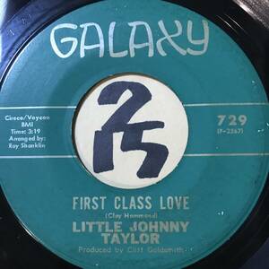 試聴 LITTLE JOHNNY TAYLOR FIRST CLASS LOVE 両面EX+ 