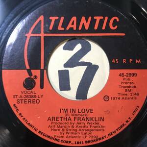 試聴 ARETHA FRANKLIN I’M IN LOVE 両面EX+ 