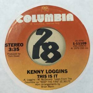 試聴 ブルーアイド・ソウル’79 KENNY LOGGINS THIS IS IT 両面NM Nas's We Will Survive/Freeway's This Is Itネタ