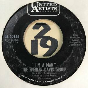 試聴 67年全米10位モッズ・クラシック THE SPENCER DAVIS GROUP I’M A MAN 両面VG++ SOUNDS EX