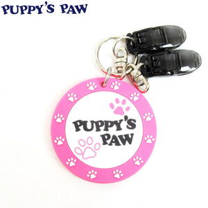 ★PUPPY’S PAW 仔犬の肉球 パターカバーホルダー(ピンク/ホワイト)★送料無料★パターキャッチャー★パターカバー置忘れ防止アイテム★