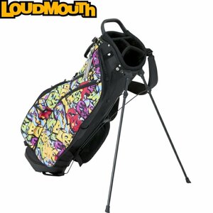 1円★LOUDMOUTH ラウドマウス　LM-CB0010　8.5型 スタンドキャディバッグ　Tags Neon（317）タグスネオン★