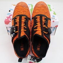 1円★Lynx リンクス SK-55 ゴルフシューズ（28.0cm）Orange ★ノンワイヤー/ダイヤル式/スパイクレス/ニットシューズ★_画像4