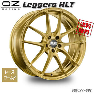 OZレーシング OZ Leggera HLT レッジェーラ レースゴールド 19インチ 5H100 8J+43 1本 68 業販4本購入で送料無料