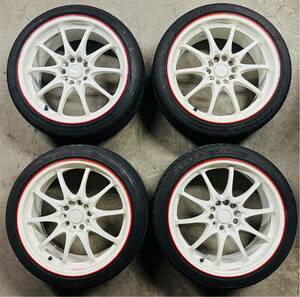 RAYS レイズ CE28N 白 J Time Attack HONDA Sports Limited限定 8.5J PCD114.3 +52 FD2 2020年製 POTENZA RE004 225/40R18 4本セット