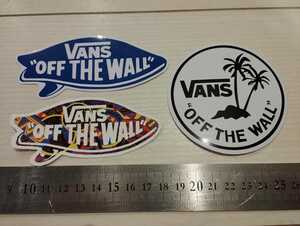 VANS ステッカー　３枚セット　バンズステッカー　バンズサーフ　サーフィン　サーフィンステッカー　vans surf　 