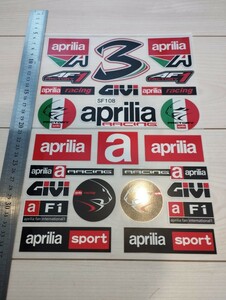 aprilia ステッカー　バイクステッカー　車ステッカー　moto motoGP レーシングステッカー　カーステッカー　アプリリア　工具箱　ガレージ