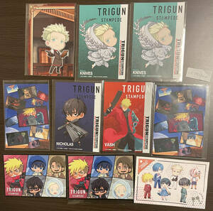 ♪100すた◆ Trigun トライガン スタンピード ナイブズ マルイ ヴァッシュ pop up shop カラオケの鉄人 ポストカード 非売品 105