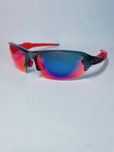 送料無料！美品！OAKLEY オークリーサングラス FLAK2.0フラック ミラーレンズ 検スポーツ野球ゴルフランニングradarハーフジャケットロード