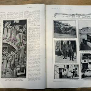 a0209-3.洋書 洋雑誌 THE GRAPHIC AN ILLUSTRATED WEEKLY NEWSPAPER 2冊 magazine antique display rtro classicの画像4