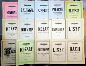 a0216-37 楽譜 まとめ スコア クラシック 音楽 オーケストラ ピアノ Music 大量 classic 伴奏 モーツァルト バッハ ドビュッシー 