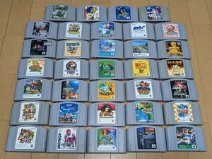 NINTENDO64 ニンテンドー64 中古ソフト34本セット ダブリなし メンテナンス動作確認済 ロードランナー3D テュロック ゼルダ スターツインズ