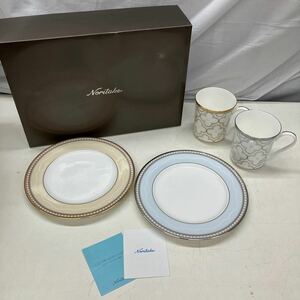 ●60217-③ Noritake ノリタケ プレート 洋食器 カップ 食器 マグカップ 4点 セット 未使用 