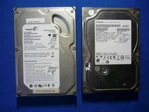 3.5インチ 内蔵HDD (SATA) 　■SEAGATE/160GB HITACHI/160GB■　合計2台セット 　正常/現状品