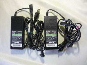 SONY/ Sony AC adaptor 19.5V 3.9A outer diameter approximately 6.0mm 2 piece set #VGP-AC19V27# electrification has confirmed 