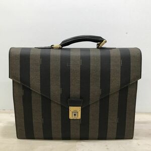 FENDI フェンディ ペカン PVC ビジネスバッグ ブリーフケース [C1100]