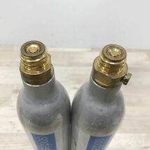 ② Sodastream ソーダストリーム 使用済み 炭酸ガスシリンダー 60L 空ボトル 2本[C1225]_画像3