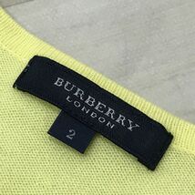 BURBERRY バーバリー ロゴ刺繍 コットン カーディガン＆カットソー セット Size:2 イエロー[C1299]_画像8