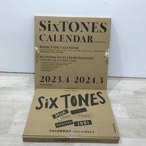 未開封 2点セット SixTONES カレンダー 2021.4-2022.3 2023.4-2024.3[C1633]