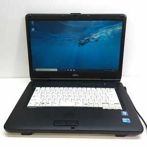 現状品 FUJITSU 15.6インチ LIFEBOOK A550/A Win10/Core i3-M350 [M7802]