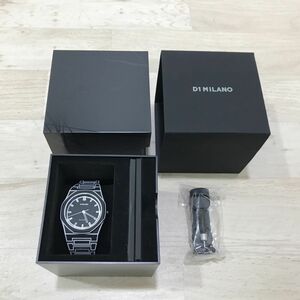 D1 MILANO ディーワンミラノ ポリカーボン ブラックスケッチ PCBJ33 腕時計 クォーツ メンズ レディース 稼働品[C2039]