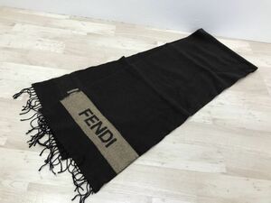 FENDI フェンディ ウール マフラー ストール Made in ITALY[C1194]