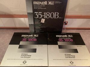 maxell 35-180B XLI オープンリールテープ 3本セット マクセル メタルリール 