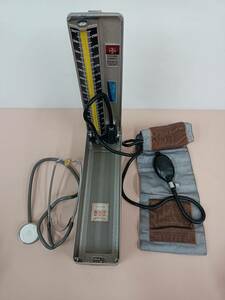 ■1円～!! 水銀血圧計&聴診器セット　手動式　昭和レトロ　SPHYGMOMANOMETER 【発送　ヤマト運輸　80サイズ】■