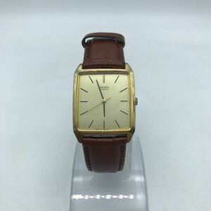 SEIKO セイコー 7431-5210 スクエア 腕時計 ゴールド メンズ 動作品