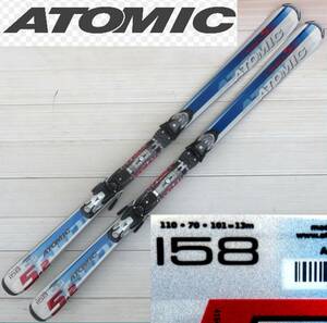 スキー☆ATOMIC C-SERIES 5.2 158ｃm 調整プレートビンディング付 美品