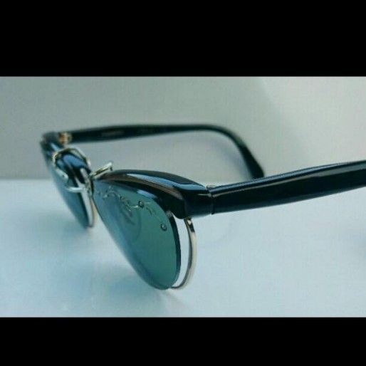 vintage 50-60s clip on レンズ飾りあり 希少!