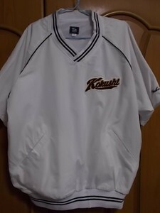 【正規品・古着】国士舘高 野球部ジャケット　東京　甲子園出場校　高校野球　ホワイト