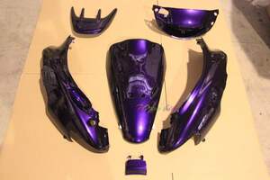 ホンダ ライブ ディオ Dio AF35 2型 II型 外装 カウル 7点 セット 艶あり 紫 社外品