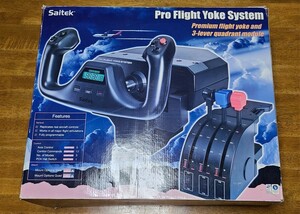 Saitek Pro Flight Yoke System プレミアムフライトヨーク＆クアドラント モジュール フライトシミュレーター