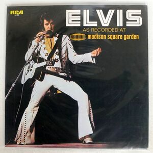 ELVIS PRESLEY/ELVIS AS RECORDED AT MADISON SQUARE GARDEN/RCA SX86 LP