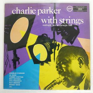 CHARLIE PARKER WITH STRINGS/MIDNIGHT JAZZ AT CARNEGIE HALL/VERVE MV4014 LP