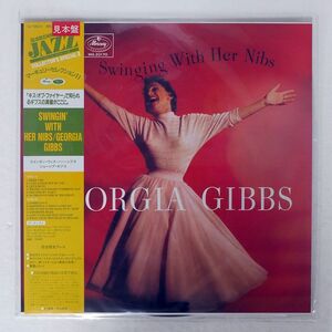 帯付き 見本盤 GEORGIA GIBBS/SWINGING WITH HER NIBS/MERCURY SJ19623 LP