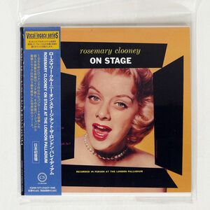 紙ジャケ ローズマリー・クルーニー/オン ステージ アット ザ ロンドン パレイディアム/CS RECORD XQAM1073 CD □