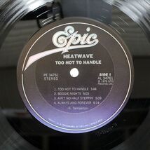 HEATWAVE/TOO HOT TO HANDLE/EPIC PE34761 LP_画像2