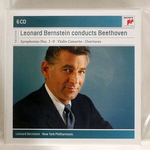 紙ジャケ LEONARD BERNSTEIN/CONDUCTS BEETHOVEN (SYMPHONIES NOS. 1-9 - OVERTURES, VIOLIN CONCERTO)/SONY CLASSICAL 88697683912 CD