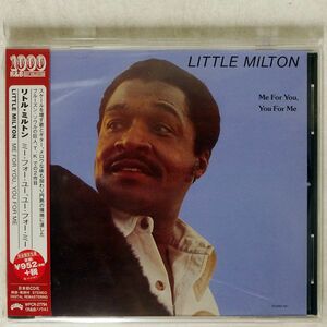 LITTLE MILTON/ME FOR YOU, YOU FOR ME/GLADES WPCR27794 CD □