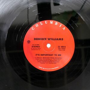 DENIECE WILLIAMS/FREE IT’S IMPORTANT TO ME/COLUMBIA 2310513 12