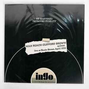 伊 ブート CLIFFORD BROWN AND MAX ROACH/LIVE AT BASIN STREET, APRIL 1956/INGO INGOTWO LP