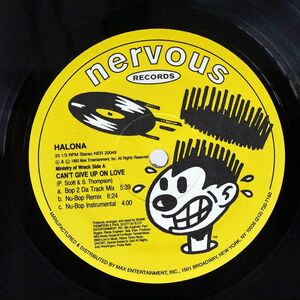 HALONA/CAN’T GIVE UP ON LOVE/NERVOUS NER20049 12