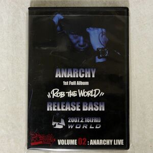 ANARCHY/R-RATED TV VOLUME 02 -ANARCHY LIVE- [DVD]/R-RATED RECORDS RRTV-2 DVD □