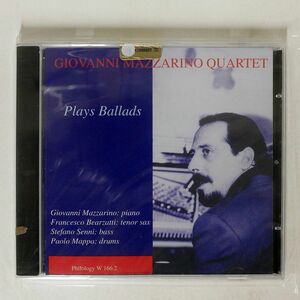 未開封 GIOVANNI MAZZARINO QUARTET/PLAYS BALLADS/PHILOLOGY W166.2 CD □